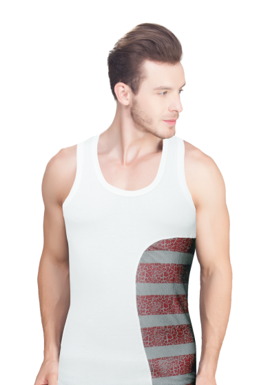 Men's Cotton Vest Pixel Design