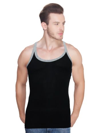 Men Solid Plain Colour Vests 900 Cameo Design