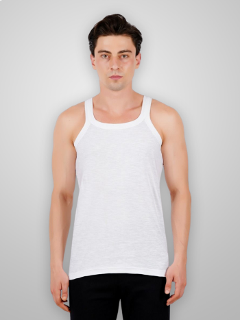White Men's Athletic Vest