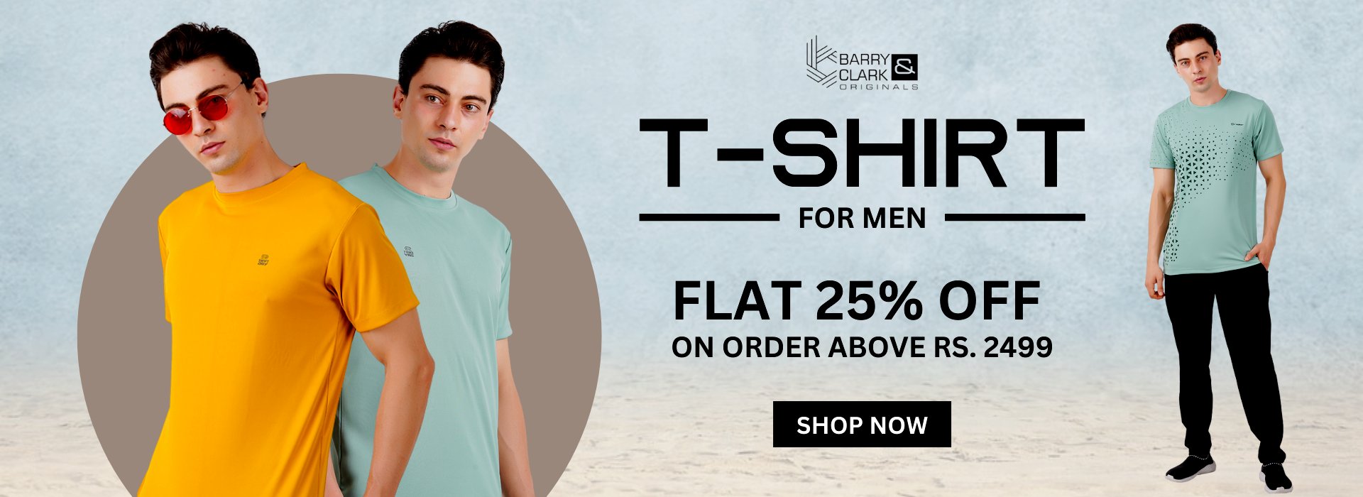 25% OFF ON MEN'S T -SHIRT